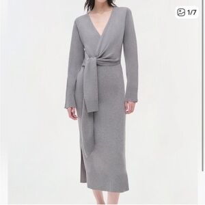 Jonathan Simkhai Heather Gray Knit Dress